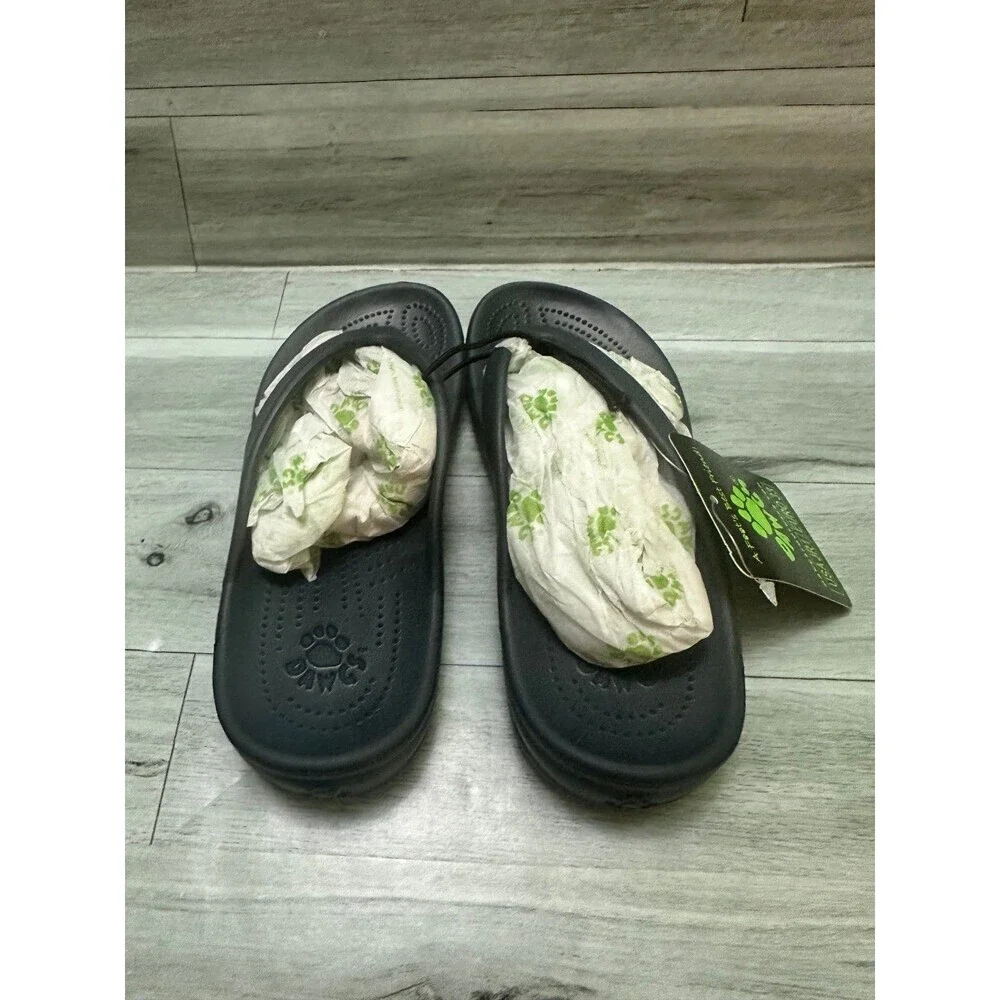 Dawgs Deep Navy Foam Thong Sandals size 1 kids